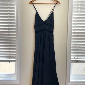 JayGodfrey Black Velvet Leopard Print Dress